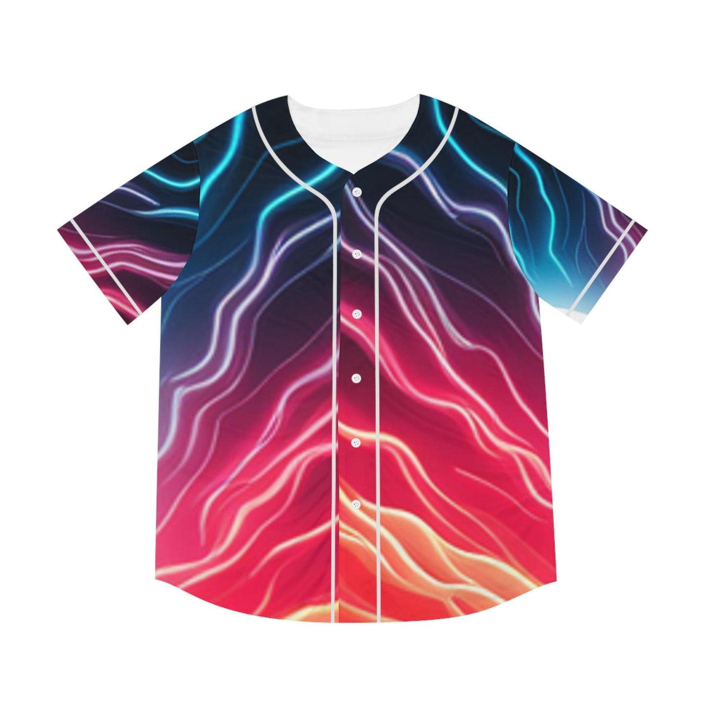 Staticy Men's Baseball Jersey - Lizard Vigilante