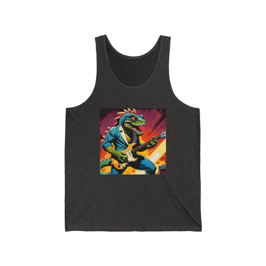 Lizard X. Vigilante Unisex Jersey Tank - Premium Tank Top from Printify - Just $27.79! Shop now at Lizard Vigilante