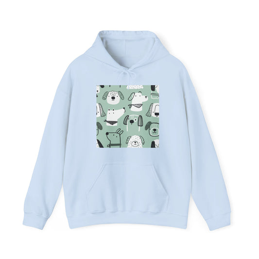 Illustrated Doggers Unisex Heavy Blend™ Hooded Sweatshirt - Premium Hoodie from Printify - Just $37.34! Shop now at Lizard Vigilante