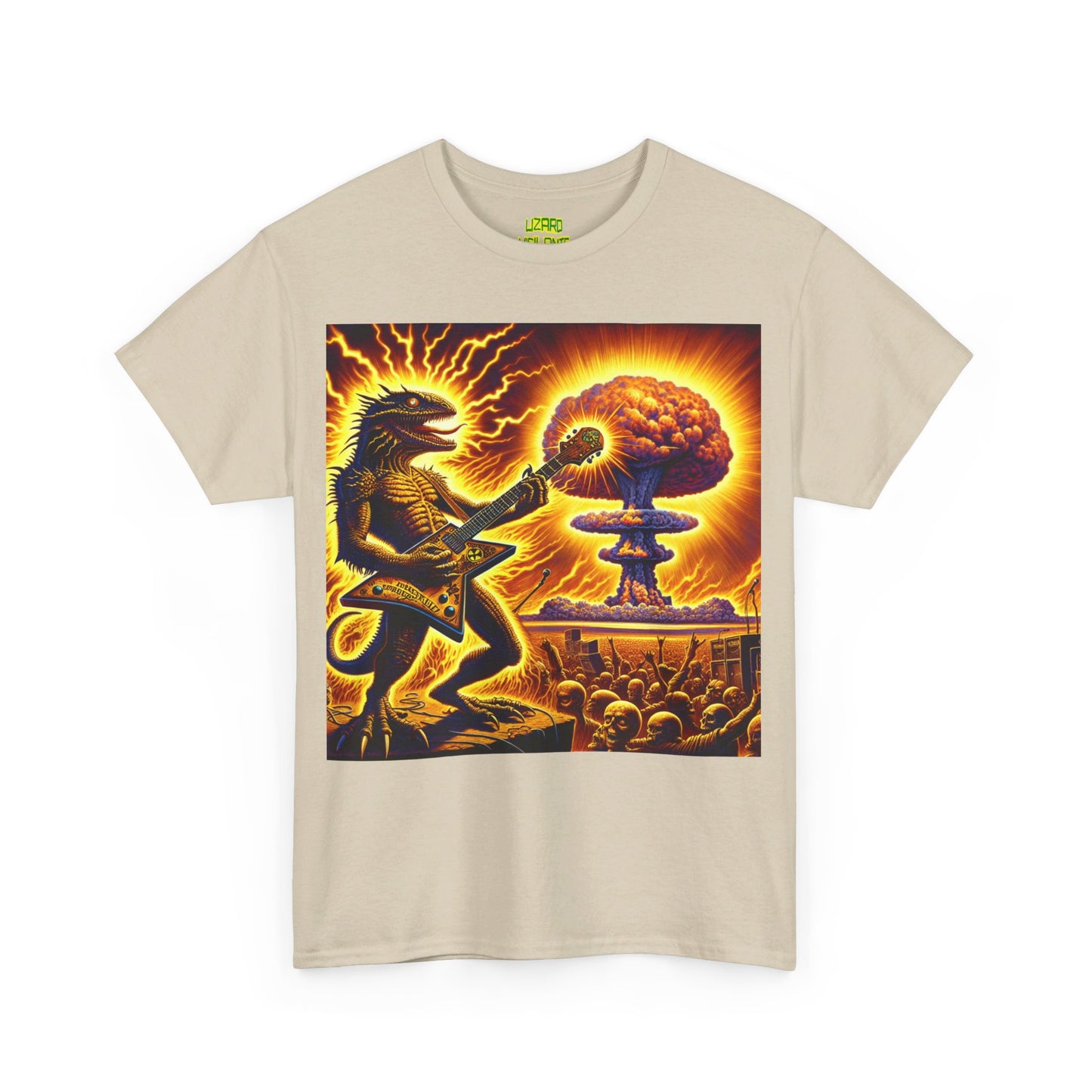 Lizard F. Bomb Unisex Heavy Cotton Tee - Premium T-Shirt from Printify - Just $25.35! Shop now at Lizard Vigilante