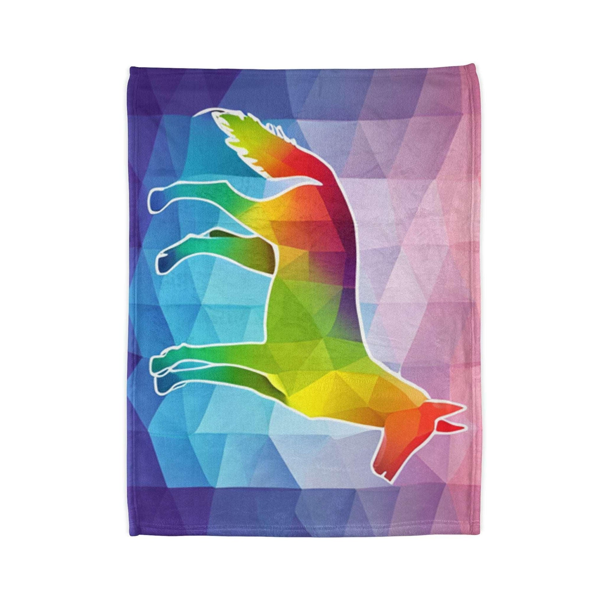 AI Kelpie Soft Polyester Blanket - Lizard Vigilante