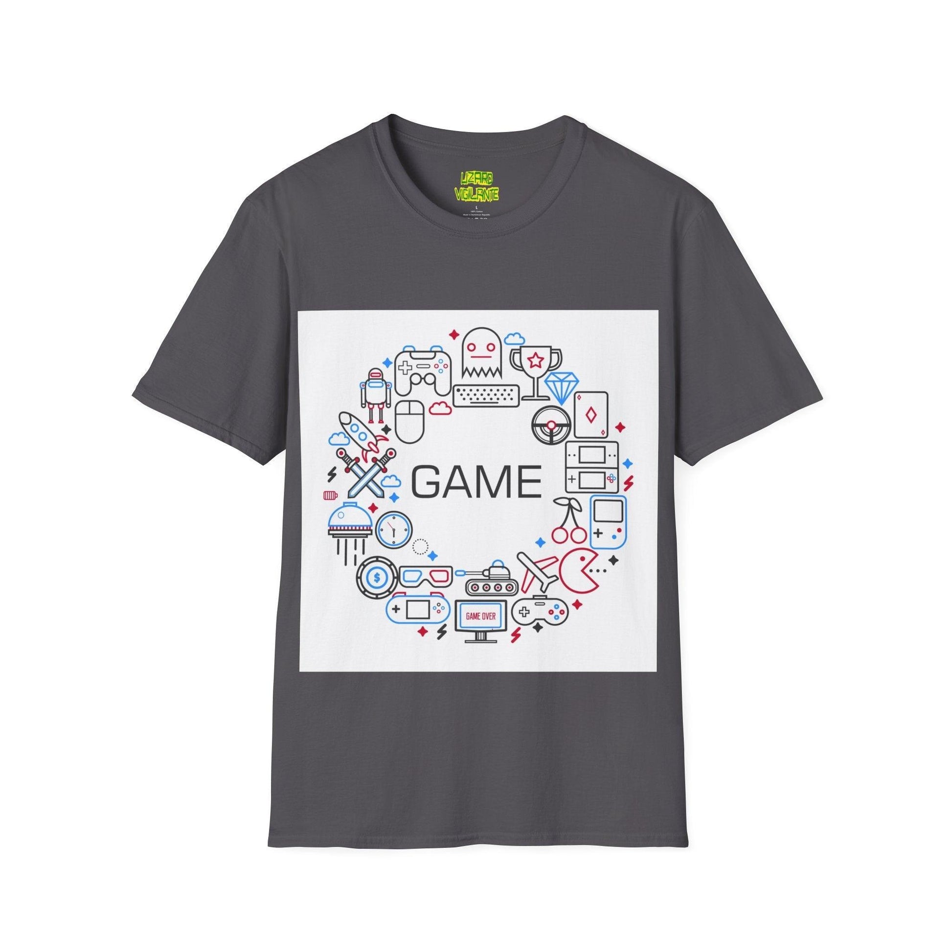 Video Game Unisex Softstyle T-Shirt - Lizard Vigilante