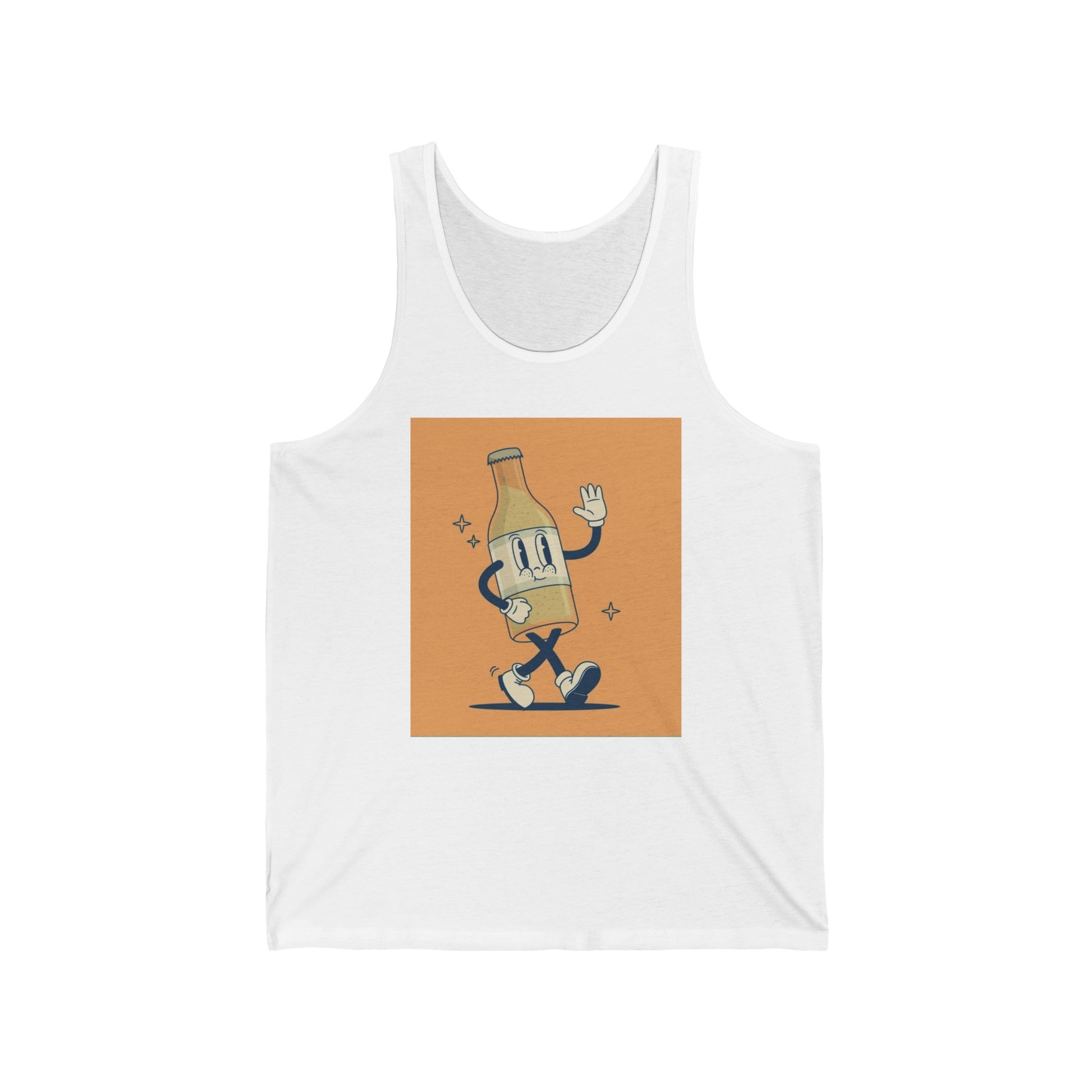 Beer Bottle Unisex Jersey Tank - Lizard Vigilante