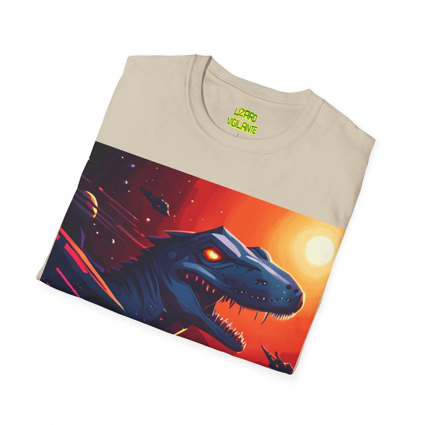 Space Lizard Vigilante Unisex Softstyle T-Shirt - Lizard Vigilante