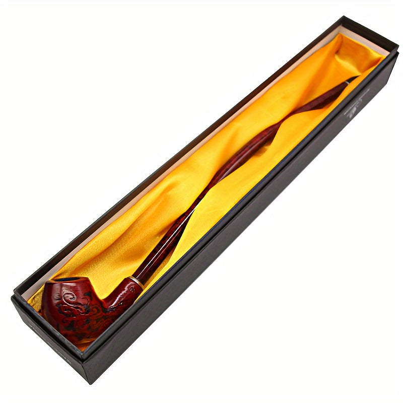 1pc, Smokigng Tube, Long Black Churchwarden Tobacco Smoking Tube, Tobacco Smoking Accessories Gadget For Men 15.75inch With Gift Box H702 - Premium  from Lizard Vigilante - Just $21.99! Shop now at Lizard Vigilante