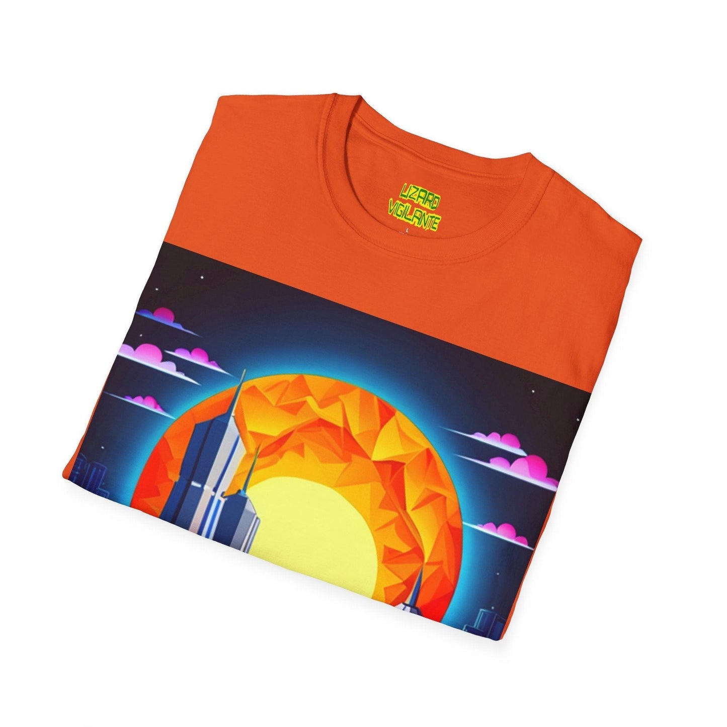 Eclipsed Fiver Unisex Softstyle T-Shirt - Lizard Vigilante