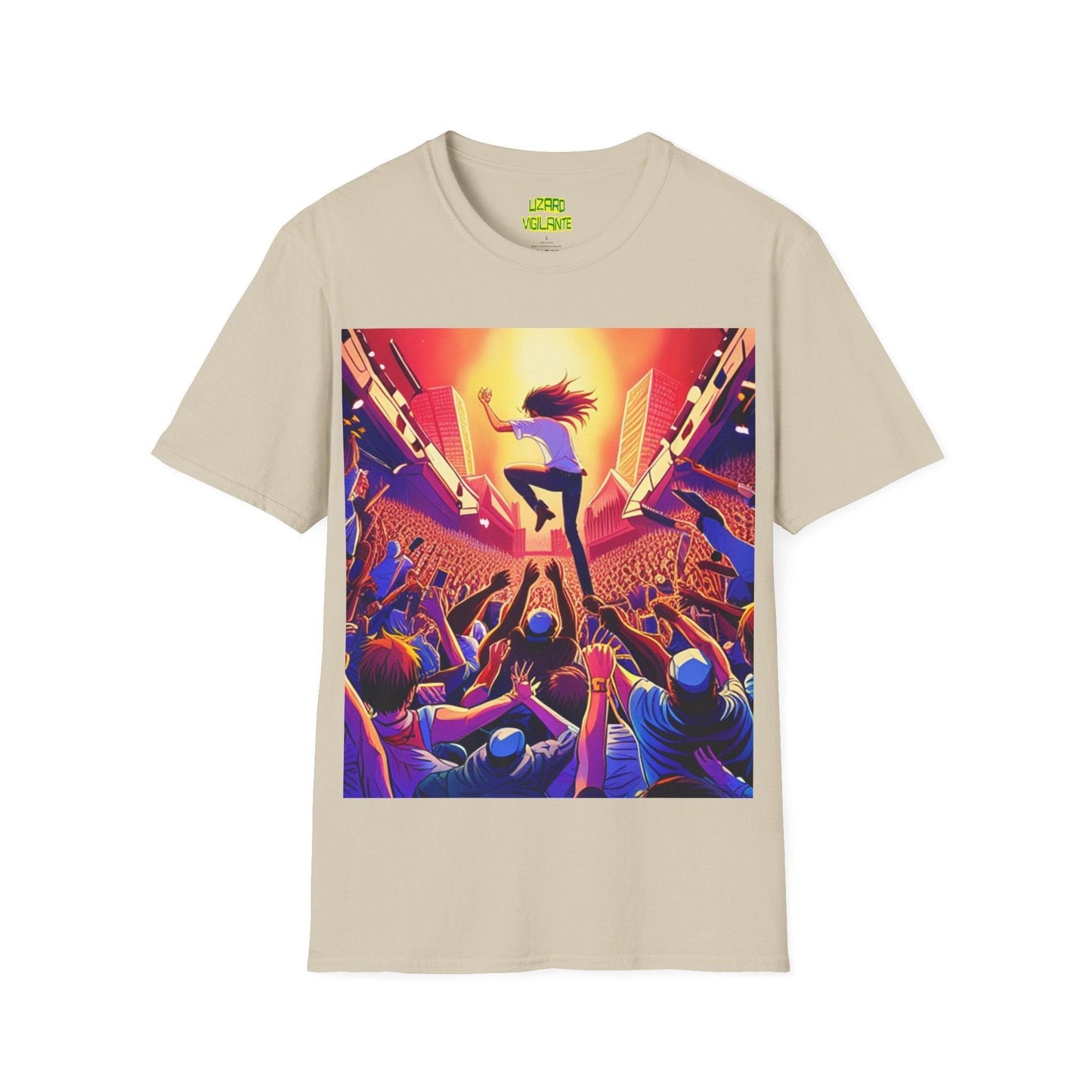 An UnMellow Concert Unisex Softstyle T-Shirt - Lizard Vigilante