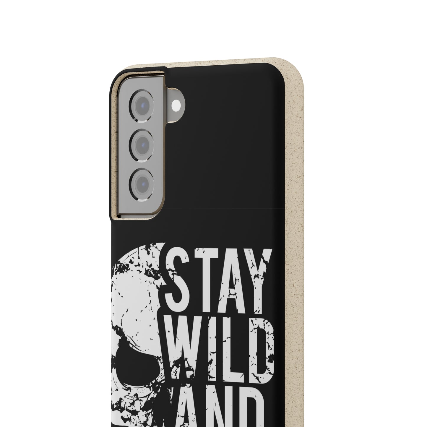 Stay Wild And Free Skull Biodegradable Cases - Lizard Vigilante