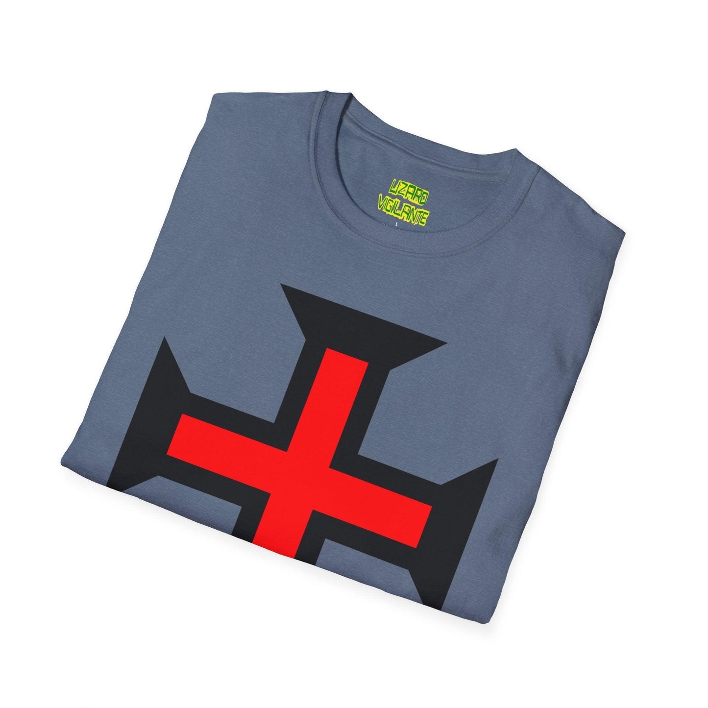 Crimson Cross Unisex Softstyle T-Shirt - Lizard Vigilante