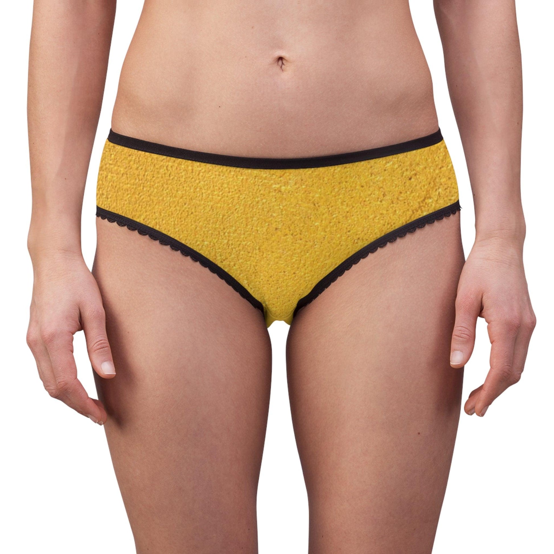 Faux Gold Cloth Women's Briefs - Lizard Vigilante