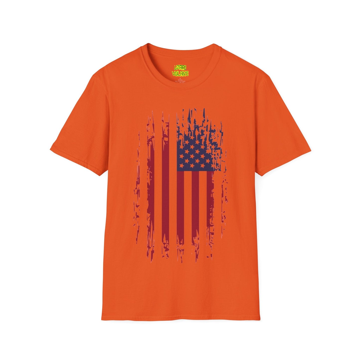 Old Glory Graphic Unisex Softstyle T-Shirt - Lizard Vigilante