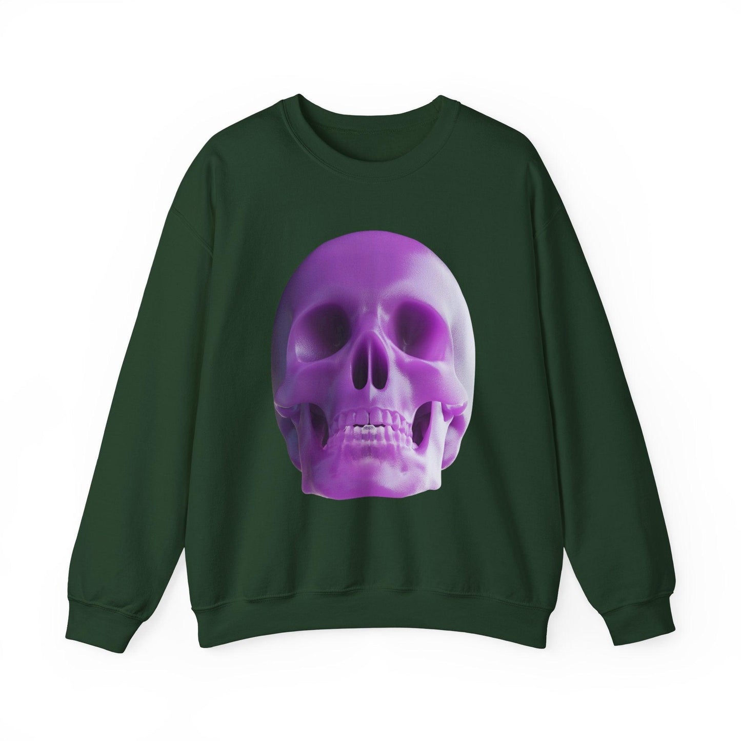 The Purple Skull of Glory Unisex Heavy Blend™ Crewneck Sweatshirt - Lizard Vigilante