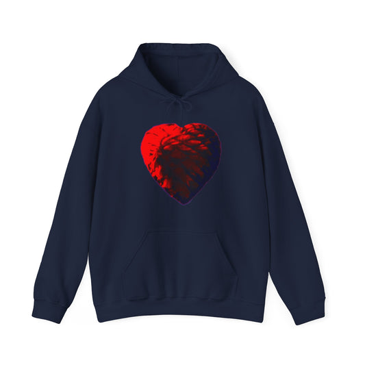 Valentine Heartart Unisex Heavy Blend™ Hooded Sweatshirt - Lizard Vigilante