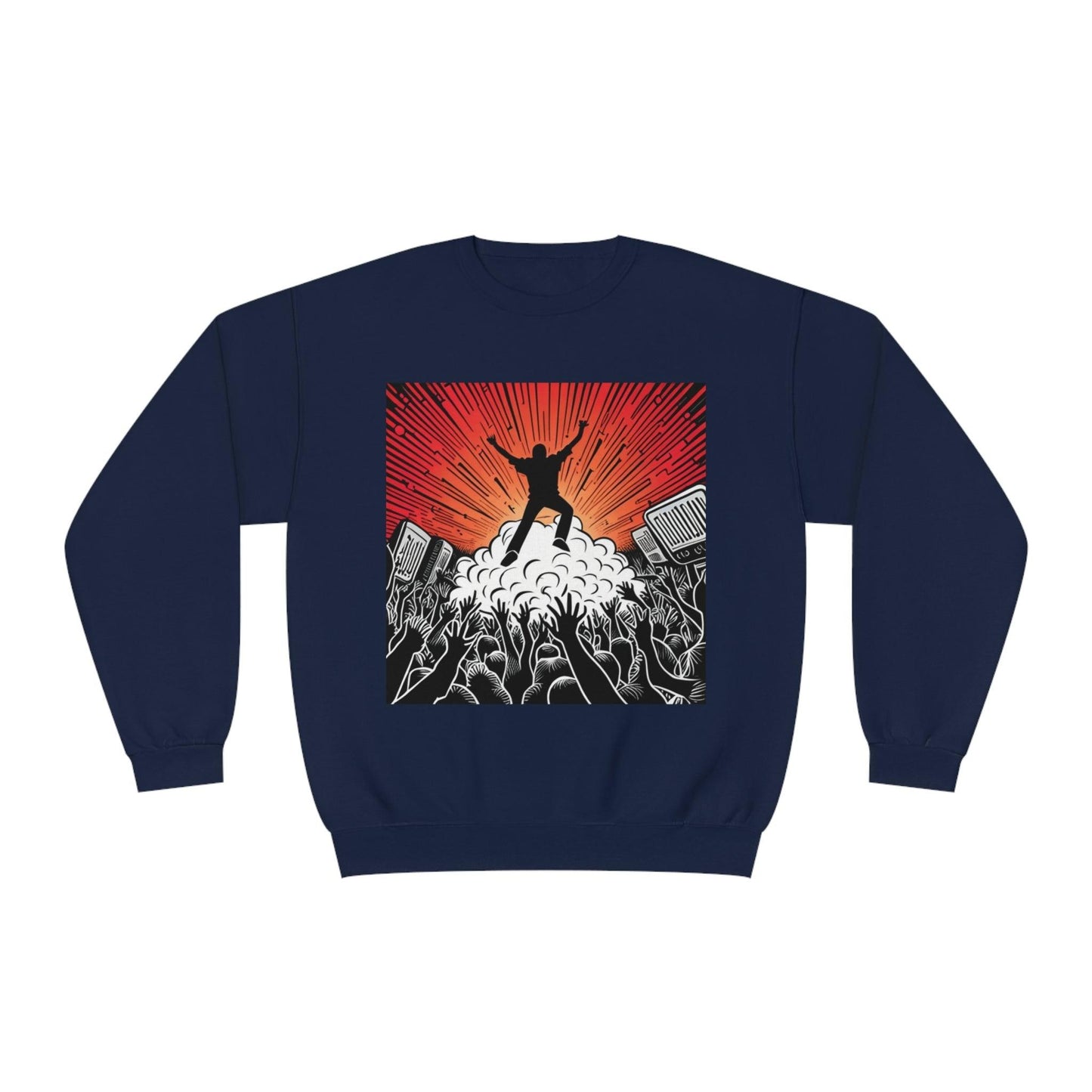 Metal Concert Unisex NuBlend® Crewneck Sweatshirt - Lizard Vigilante