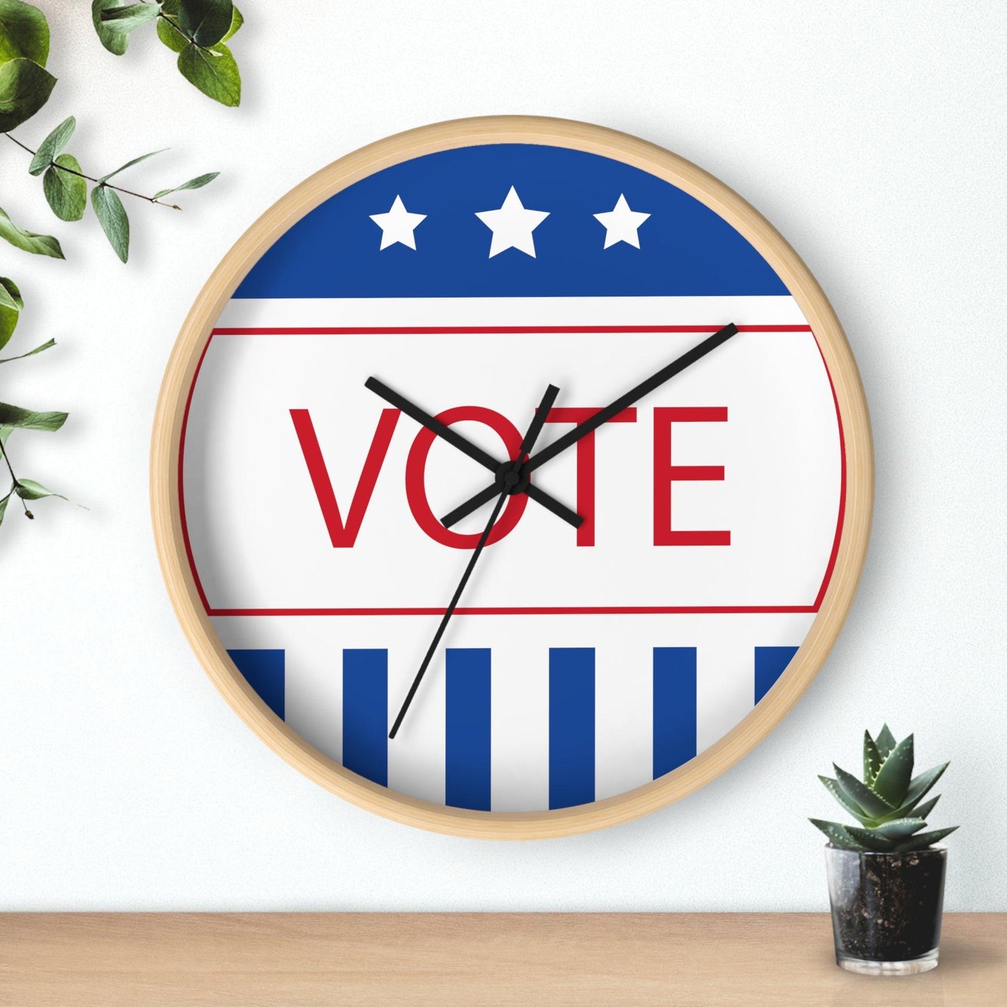 VOTE Reminder Wall Clock - Lizard Vigilante