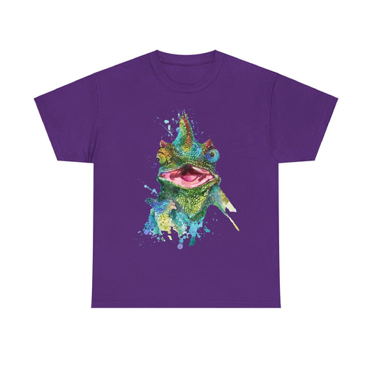 Wild Lizard Graphic Unisex Heavy Cotton Tee - Premium T-Shirt from Printify - Just $15.13! Shop now at Lizard Vigilante