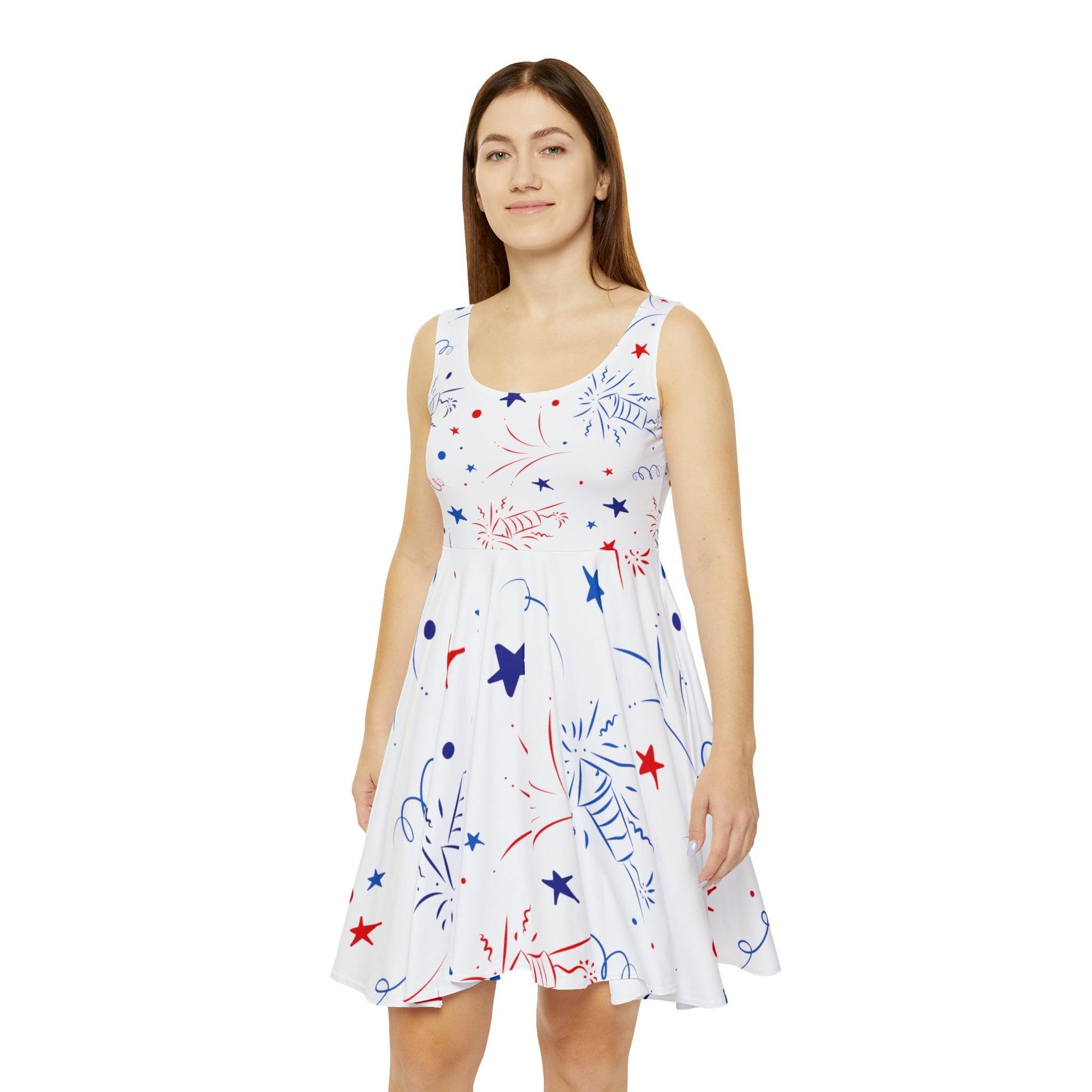 Firework Women's Skater Dress (AOP) - Lizard Vigilante