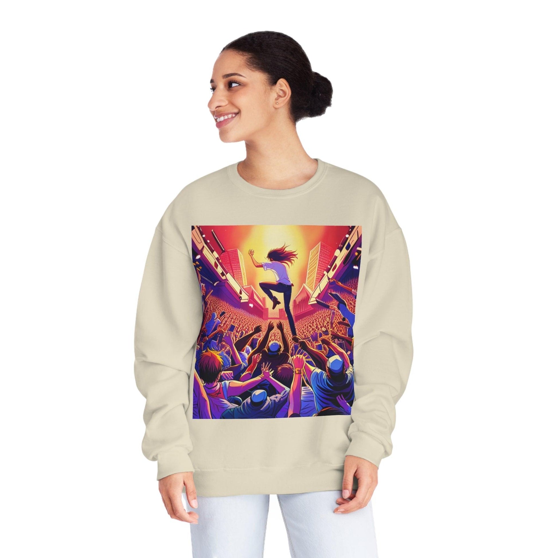 Metal Anime Unisex NuBlend® Crewneck Sweatshirt - Lizard Vigilante