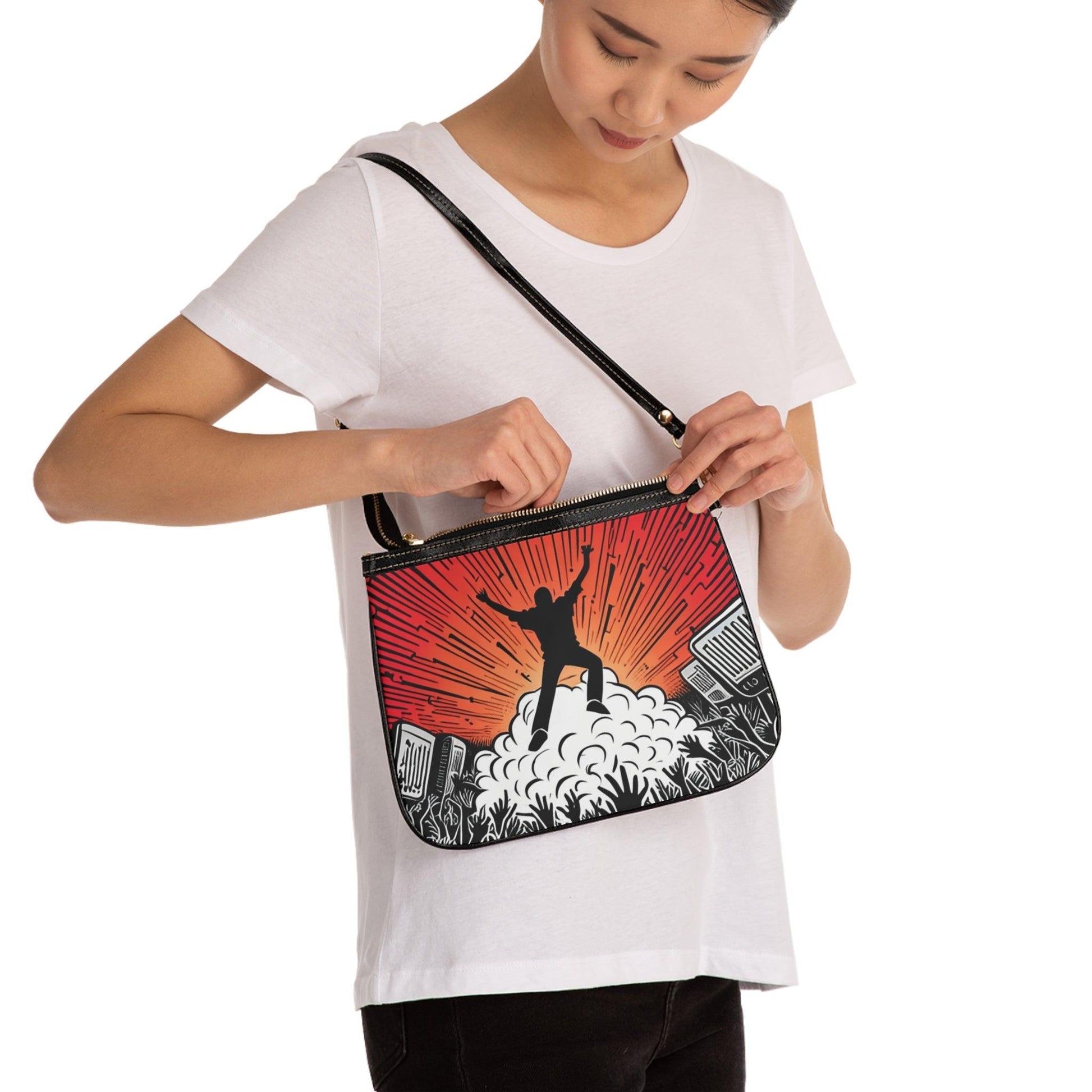 Metal Concert Small Shoulder Bag - Lizard Vigilante