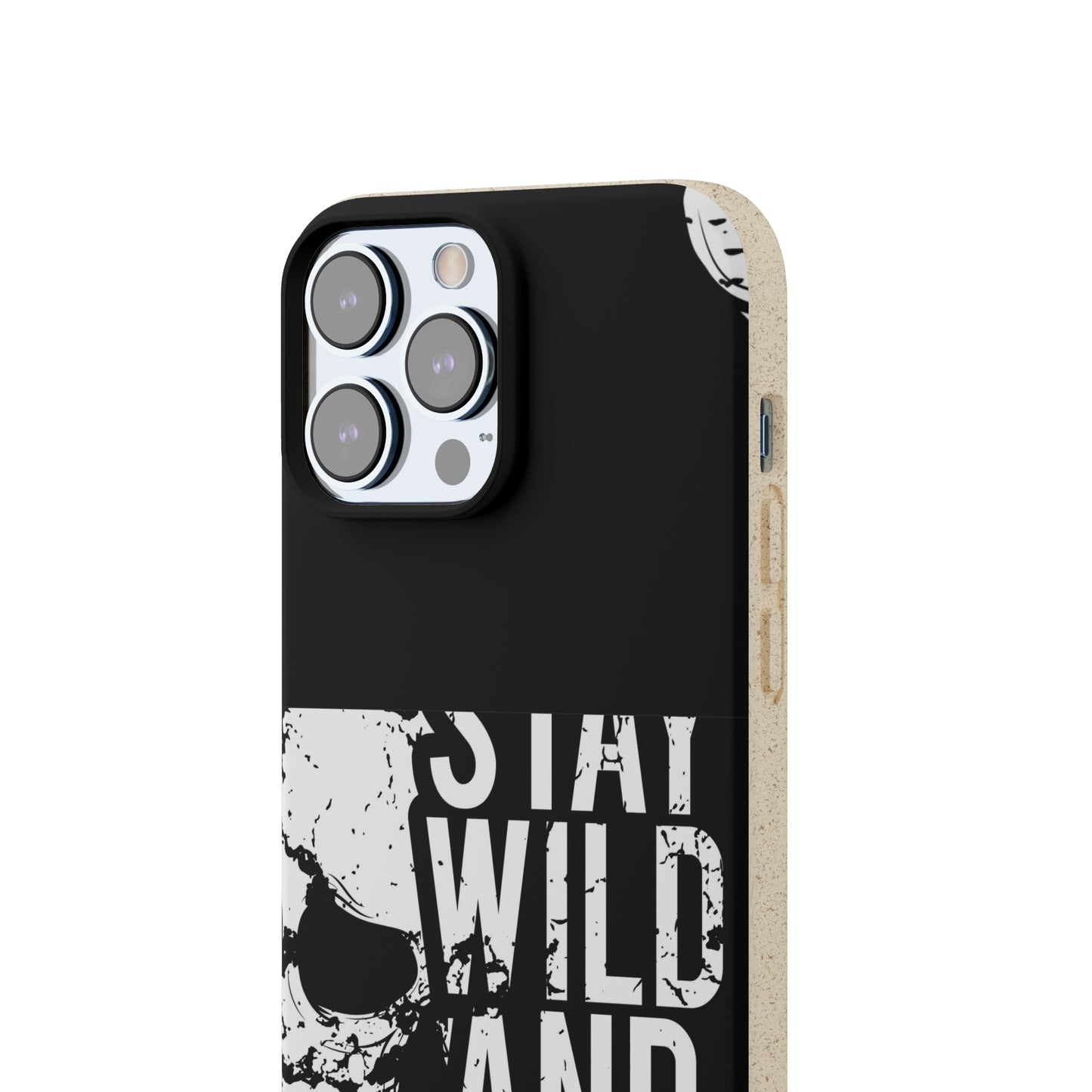 Stay Wild And Free Skull Biodegradable Cases - Lizard Vigilante