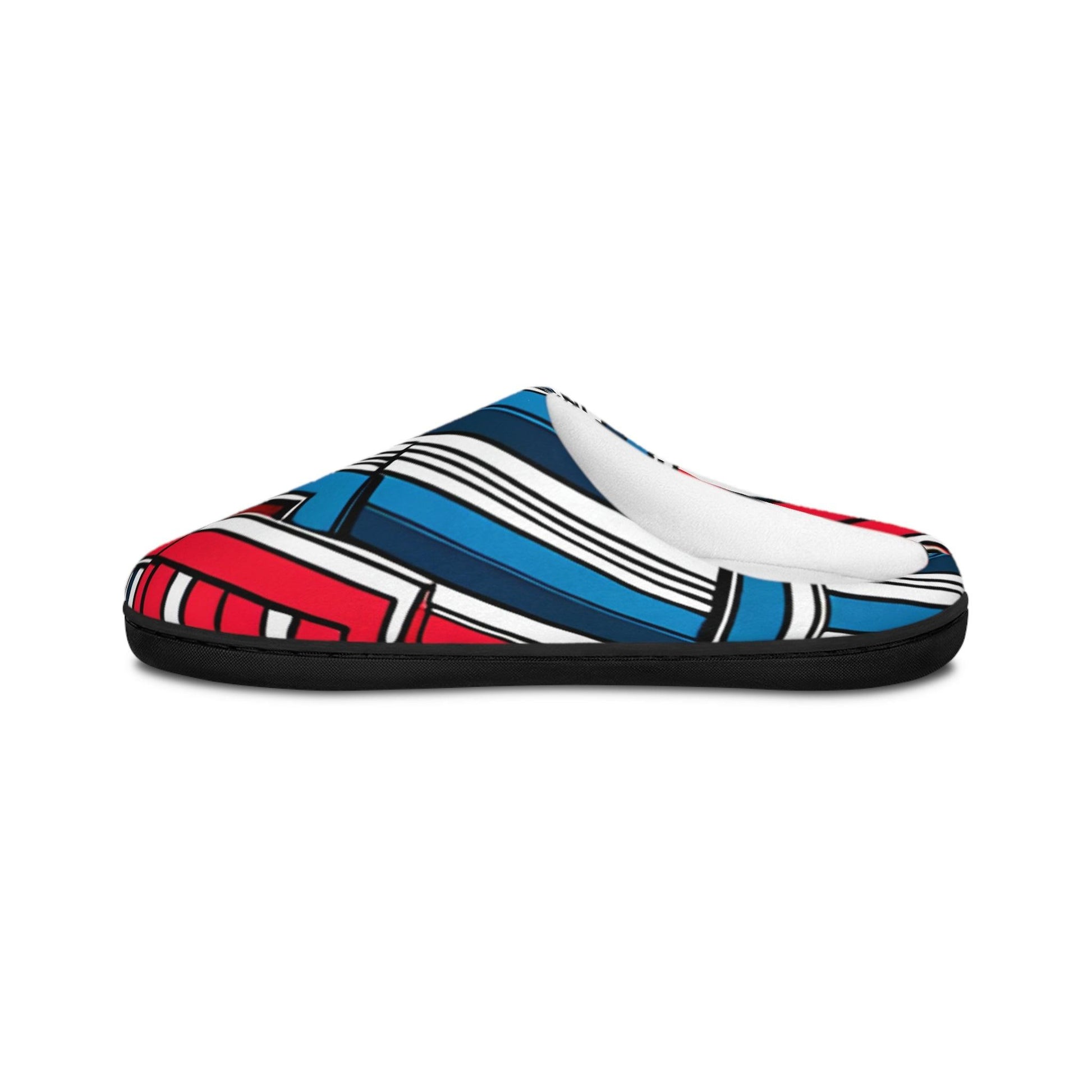 Geometric Patriot Men's Indoor Slippers - Lizard Vigilante