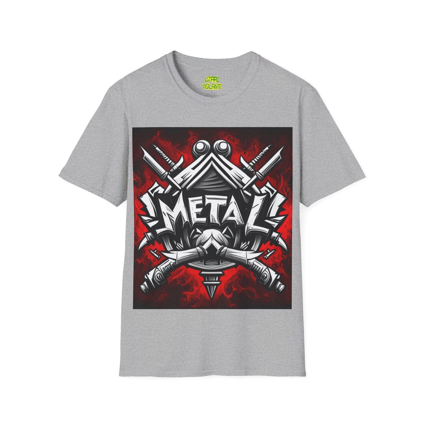 METAL True Unisex Softstyle T-Shirt - Lizard Vigilante