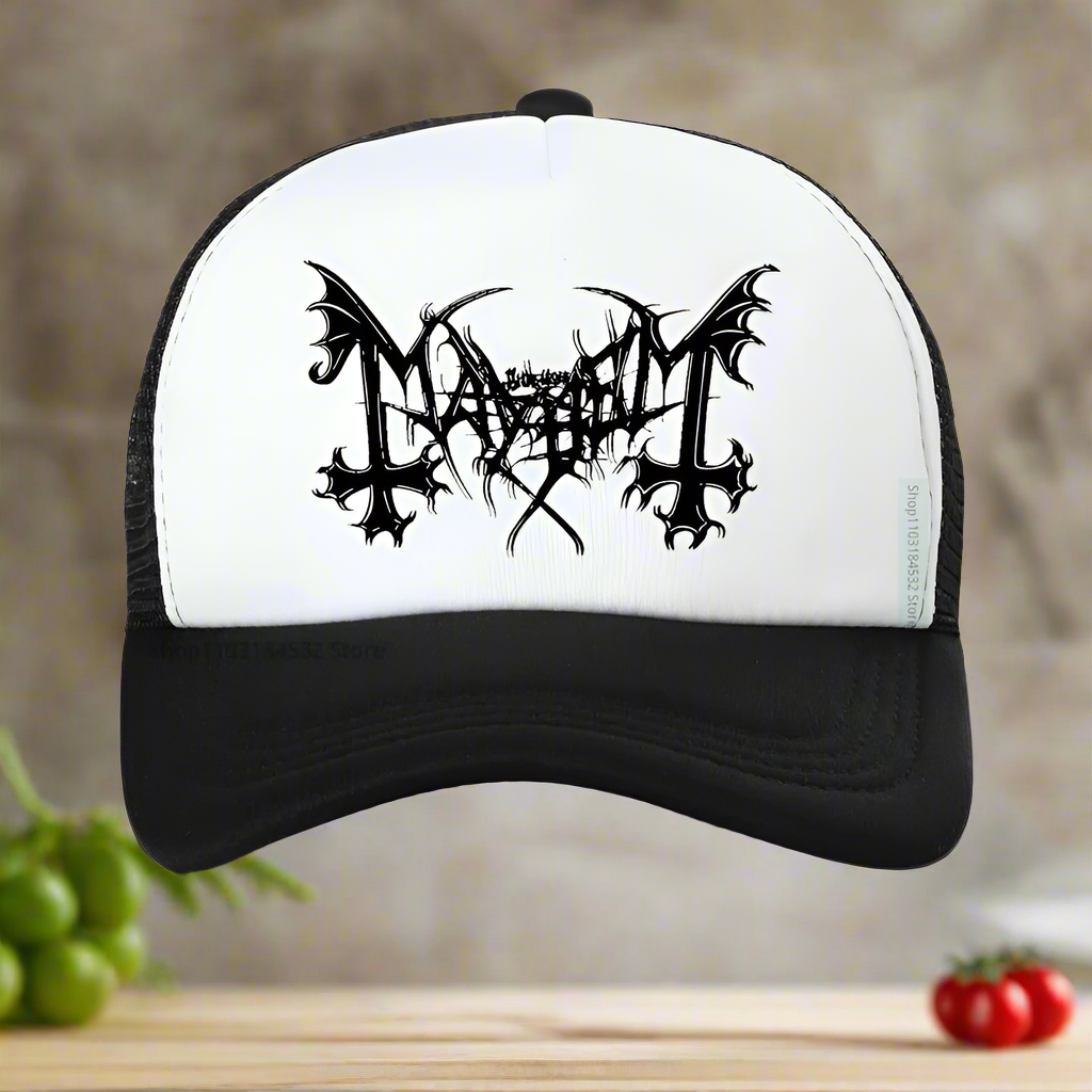 Mayhem Death Hat - Norwegian Heavy Metal Fashion Snapback - Premium hat from Lizard Vigilante - Just $23.88! Shop now at Lizard Vigilante