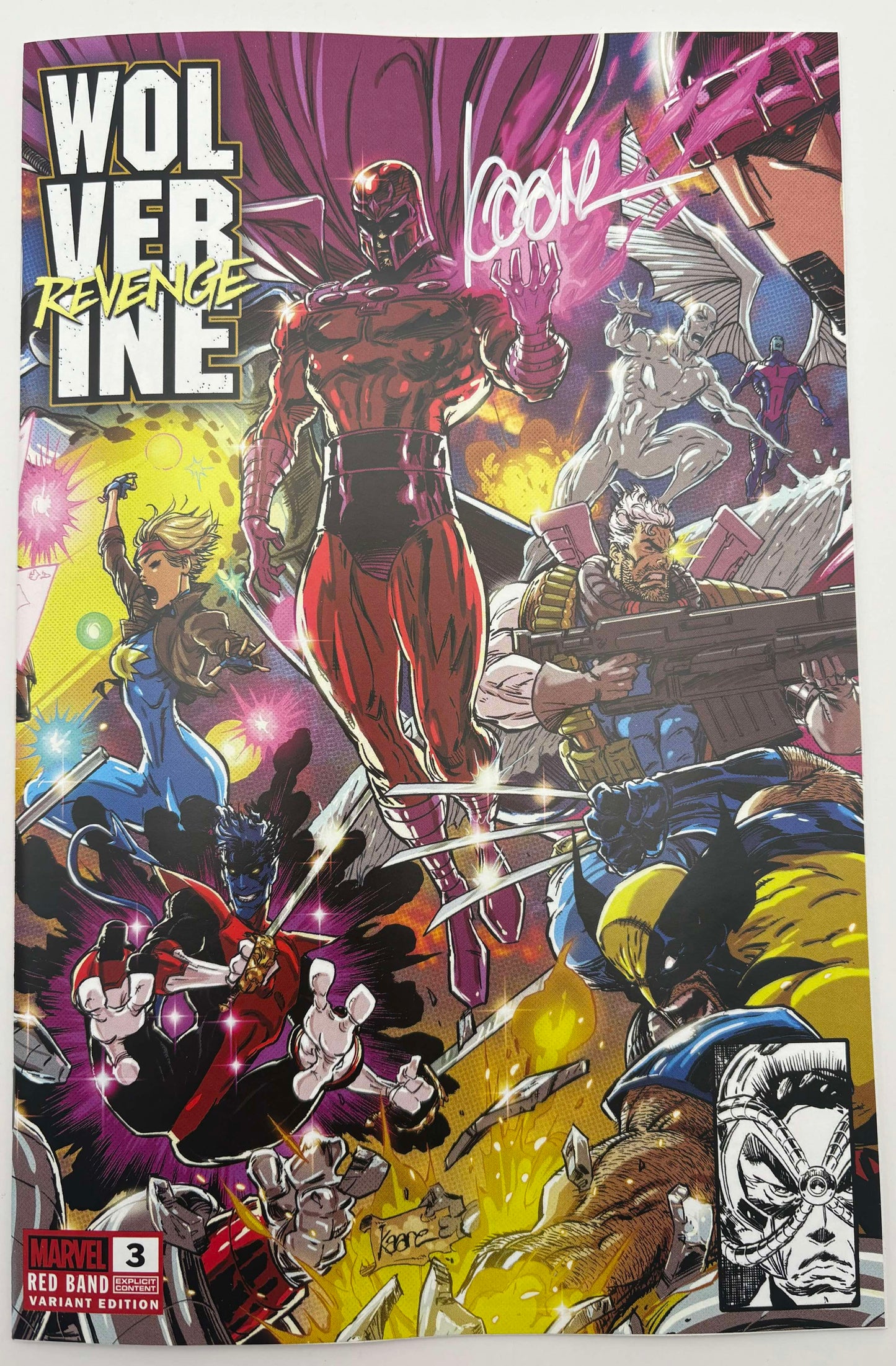 [Signed by Kaare Andrews] WOLVERINE REVENGE #3 RED BAND UNKNOWN COMICS KAARE ANDREWS CONNECTING COVER EXCLUSIVE VAR [POLYBAGGED] EXPLICIT CONTENT [IN STOCK]