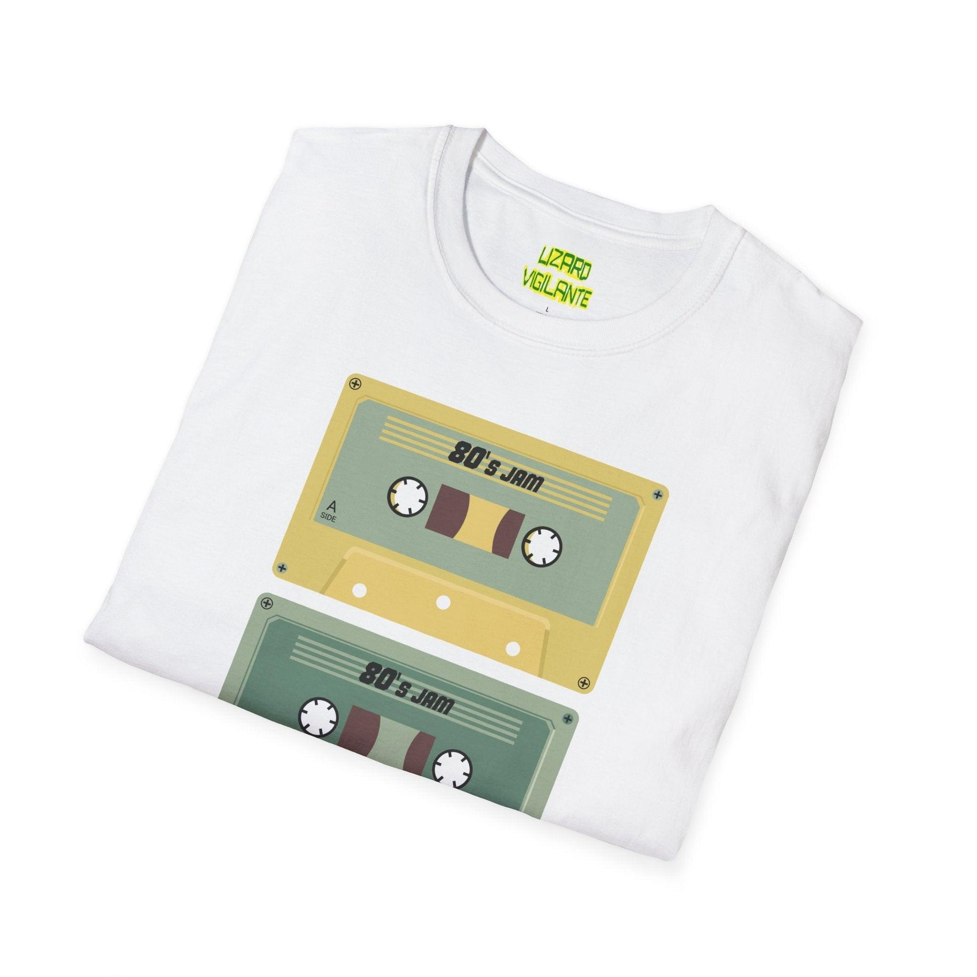 80s Jam MixTape Cassettes Unisex Softstyle T-Shirt - Lizard Vigilante