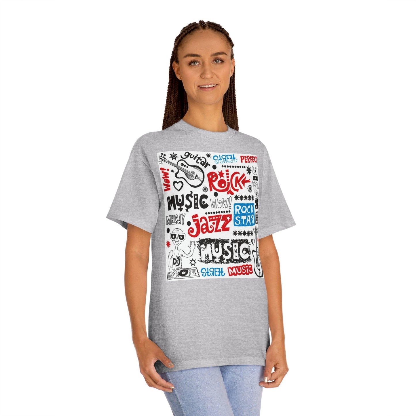 Music Doodle Collage' Unisex Classic Tee - Lizard Vigilante