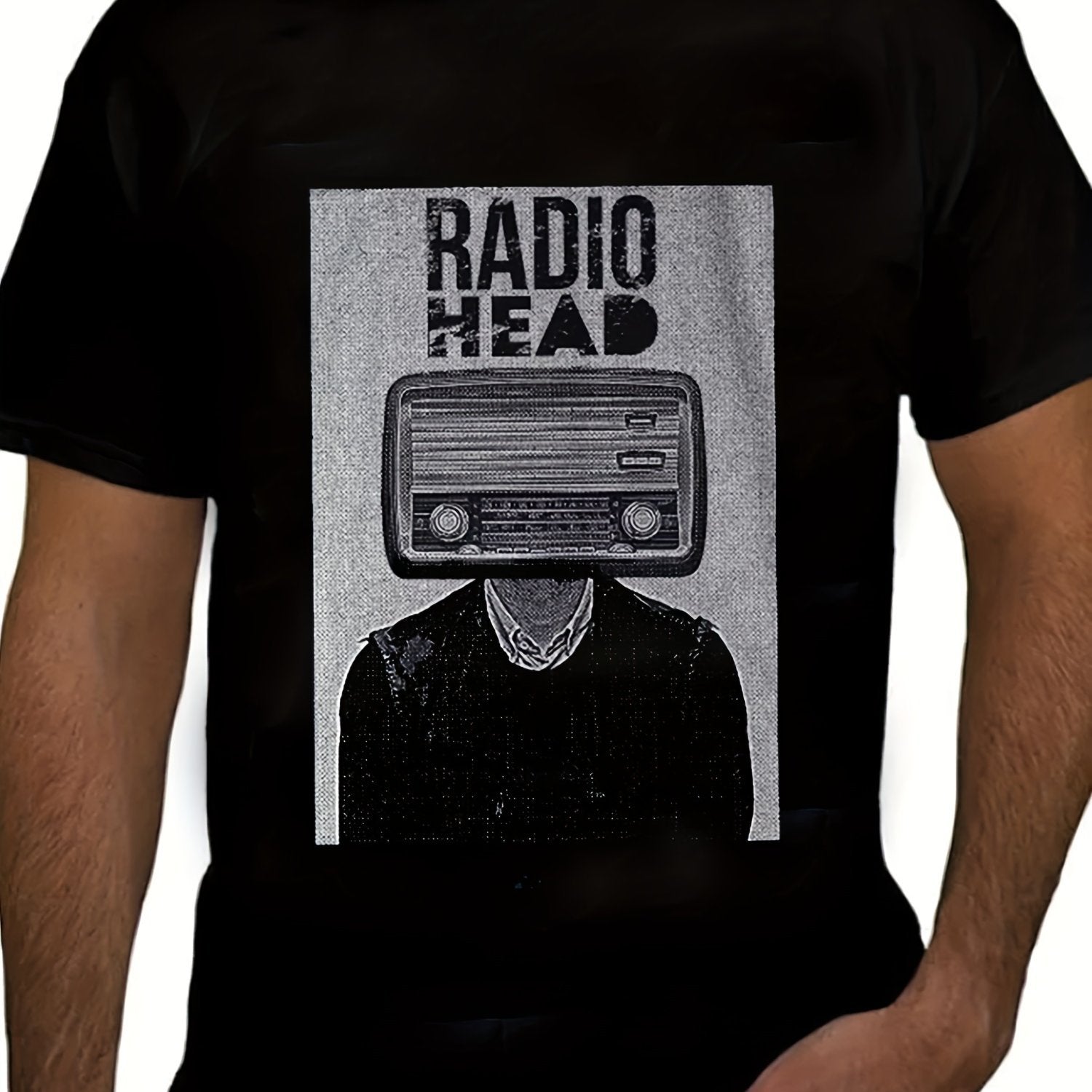 Vintage 90s Radiohead Creep T-Shirt – Classic Rock Album Cover Tee - Premium T-Shirt from Lizard Vigilante - Just $26.88! Shop now at Lizard Vigilante