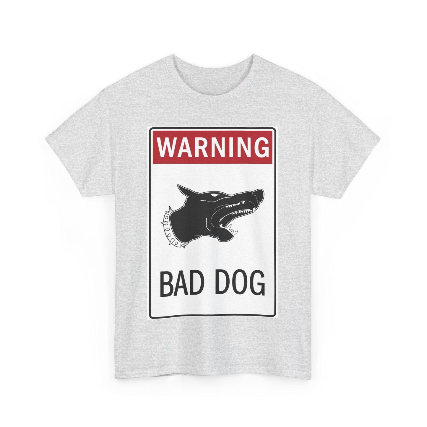 Warning Bad Dog Unisex Heavy Cotton Tee - Lizard Vigilante