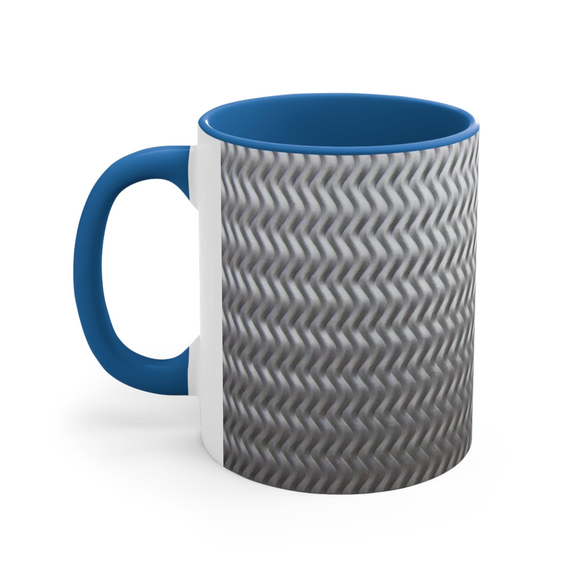 Aluminum Treads Multycolor Accent Coffee Mug, 11oz - Lizard Vigilante