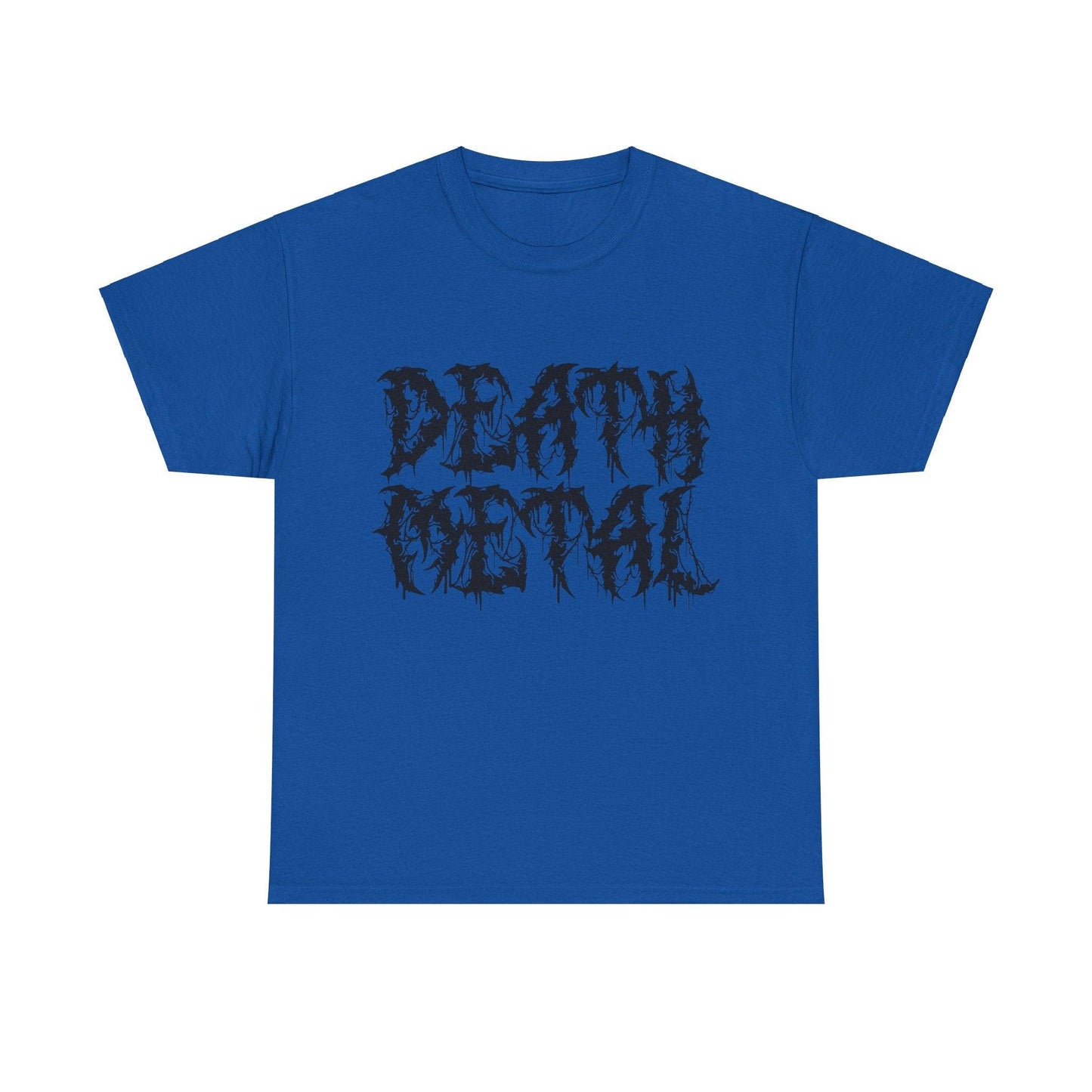 DEATH METAL Scary Lettering Unisex Heavy Cotton Tee - Lizard Vigilante