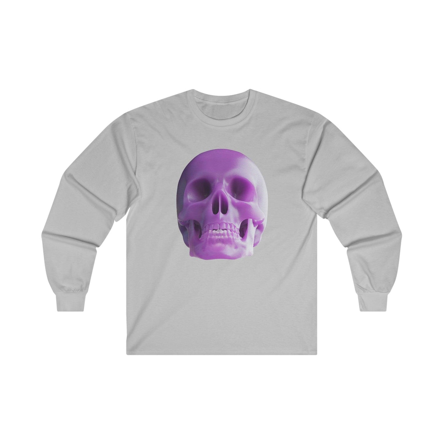 The Purple Skull of Glory Unisex Ultra Cotton Long Sleeve Tee - Lizard Vigilante