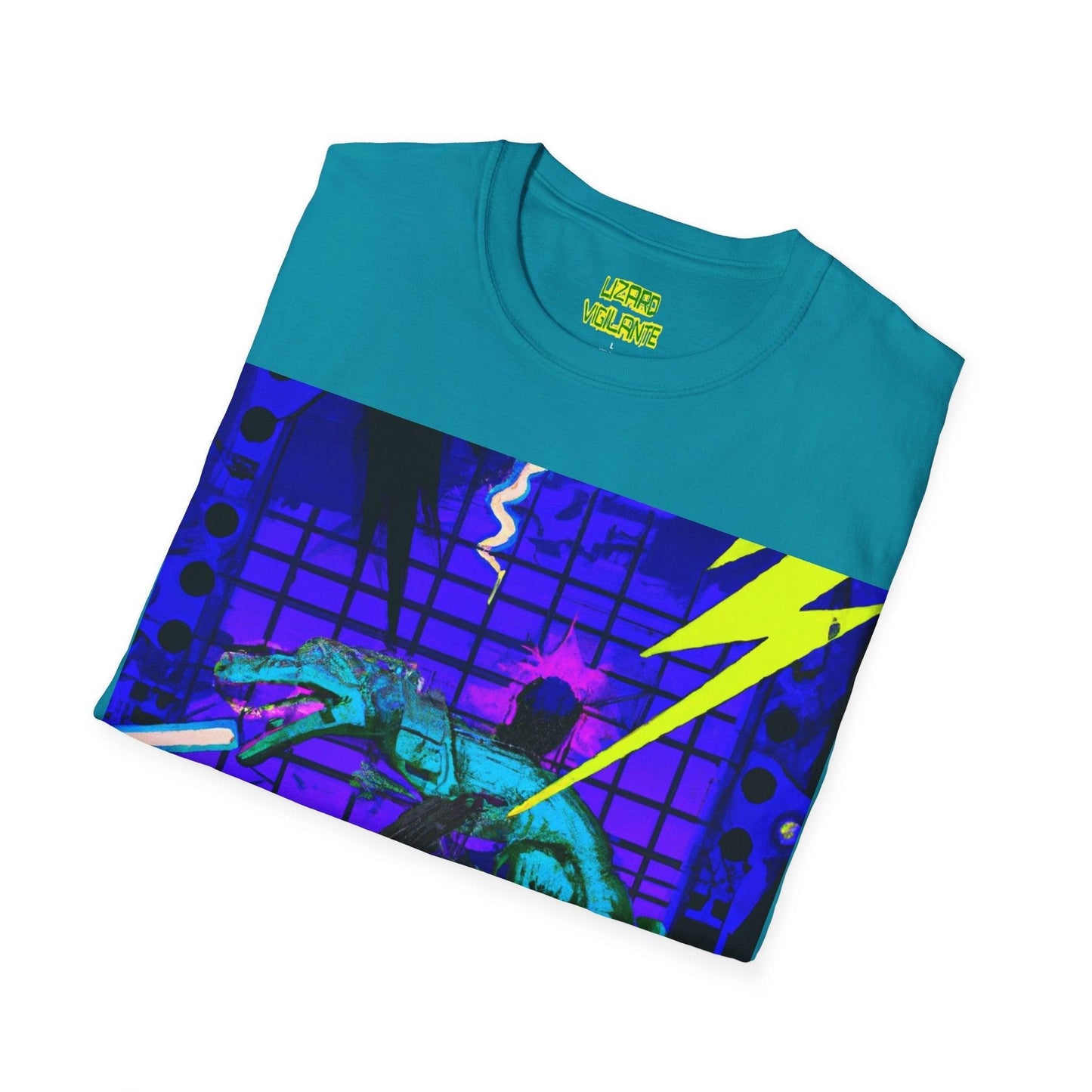 Lizard Vigilante Lives Unisex Softstyle T-Shirt - Lizard Vigilante