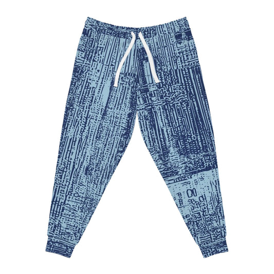 Blue Shed Side Athletic Joggers - Lizard Vigilante