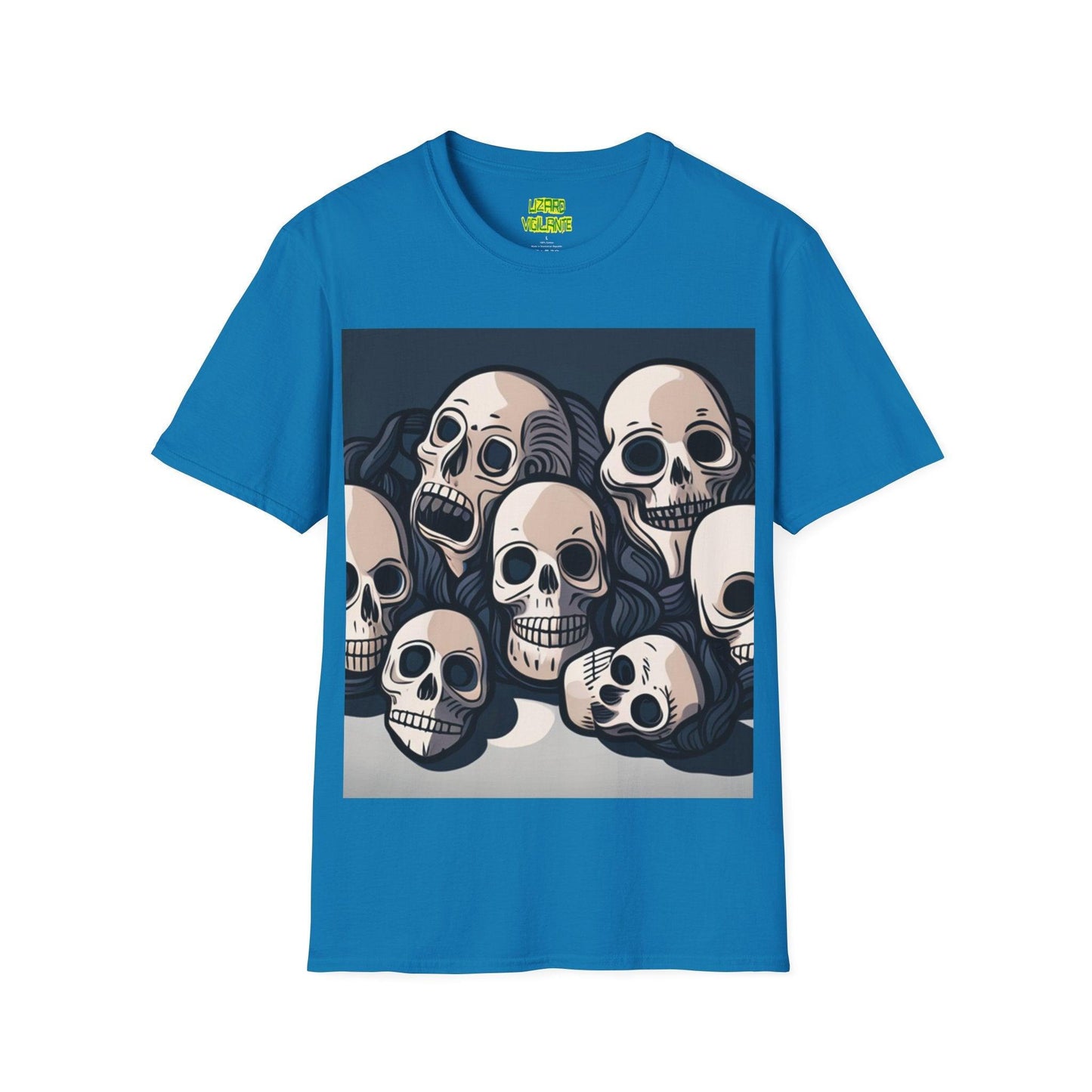 Comic Skulls Unisex Softstyle T-Shirt - Lizard Vigilante