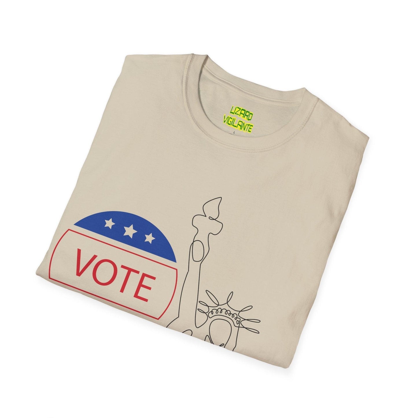 VOTE Liberty Unisex Softstyle T-Shirt - Lizard Vigilante