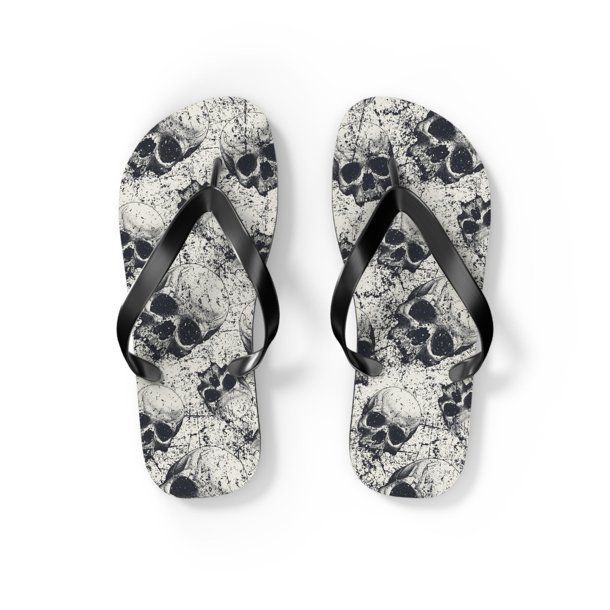 Ancient Skulls Flip Flops - Premium Shoes from Printify - Just $27.99! Shop now at Lizard Vigilante