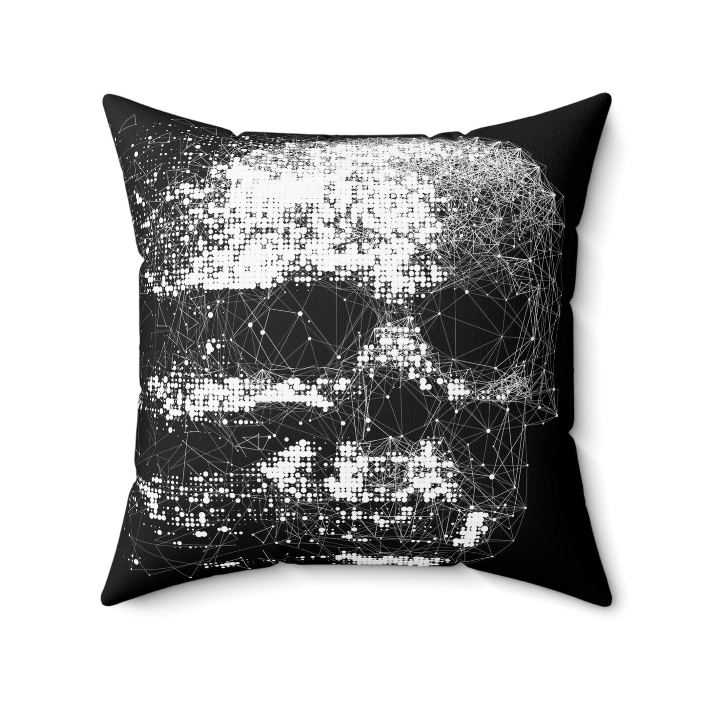 Skullvap Spun Polyester Square Pillow - Lizard Vigilante