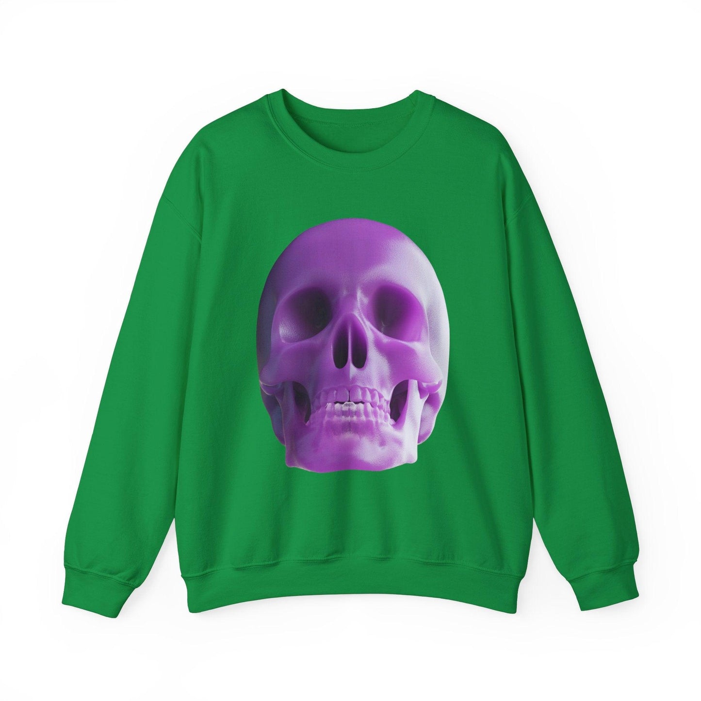 The Purple Skull of Glory Unisex Heavy Blend™ Crewneck Sweatshirt - Lizard Vigilante