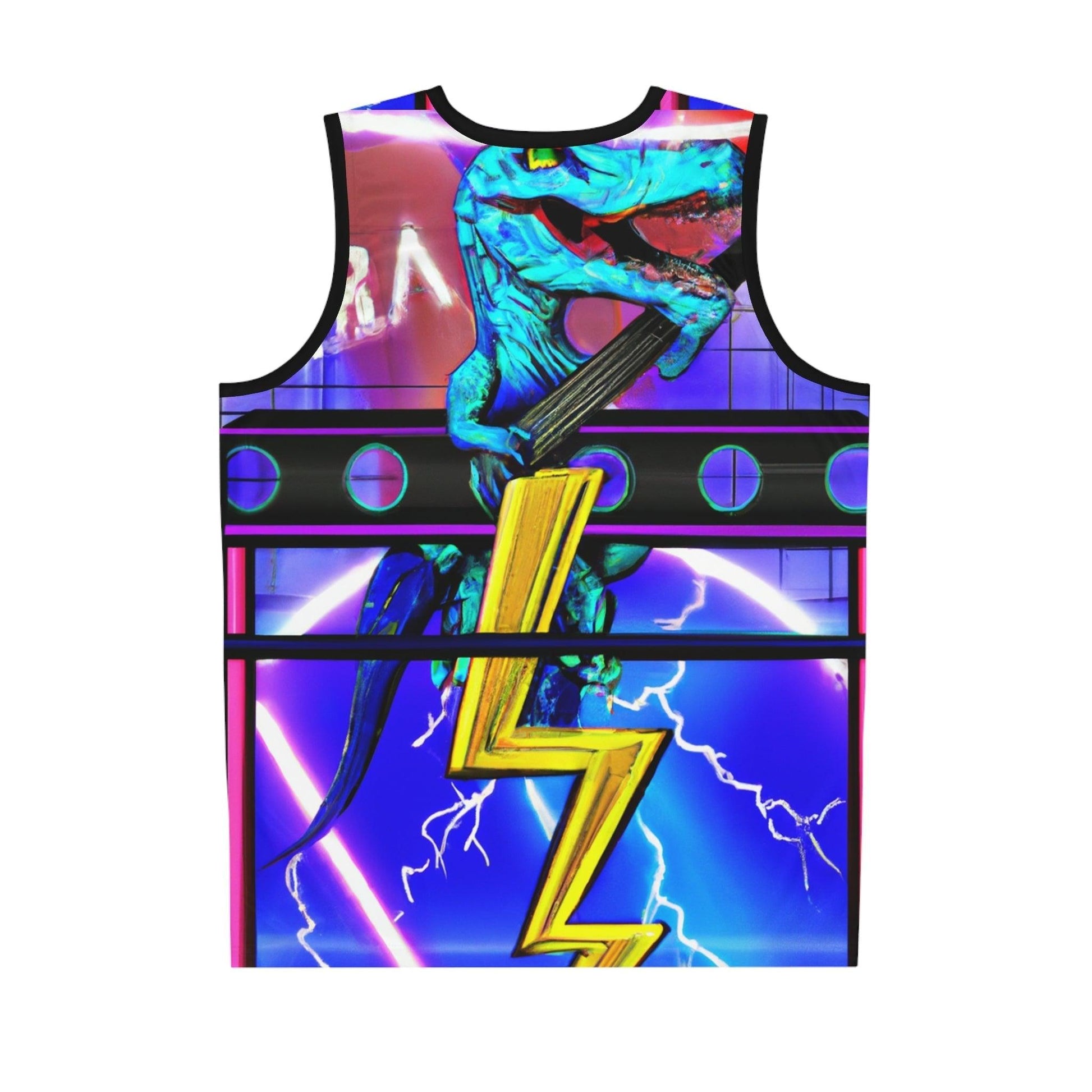 Lizard Vigilante Lightning Basketball Jersey - Lizard Vigilante