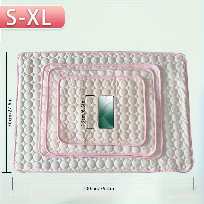 Ultimate Cooling Pet Bed Mat - Self-Cooling, Breathable, Summer Heat Relief, Orthopedic Support, Comfortable Sleeping Blanket for Dogs - Perfect for Hot Weather, Outdoor, and Indoor Use