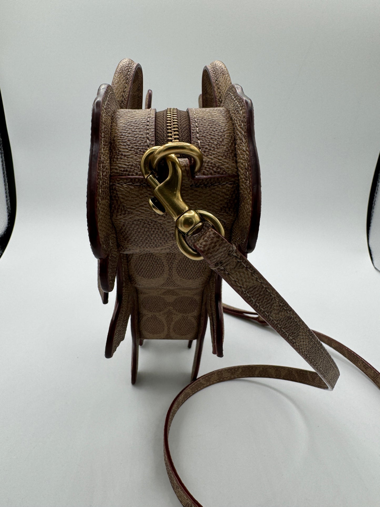 Coach Rexy Bag In Signature Canvas Imported With Keychain