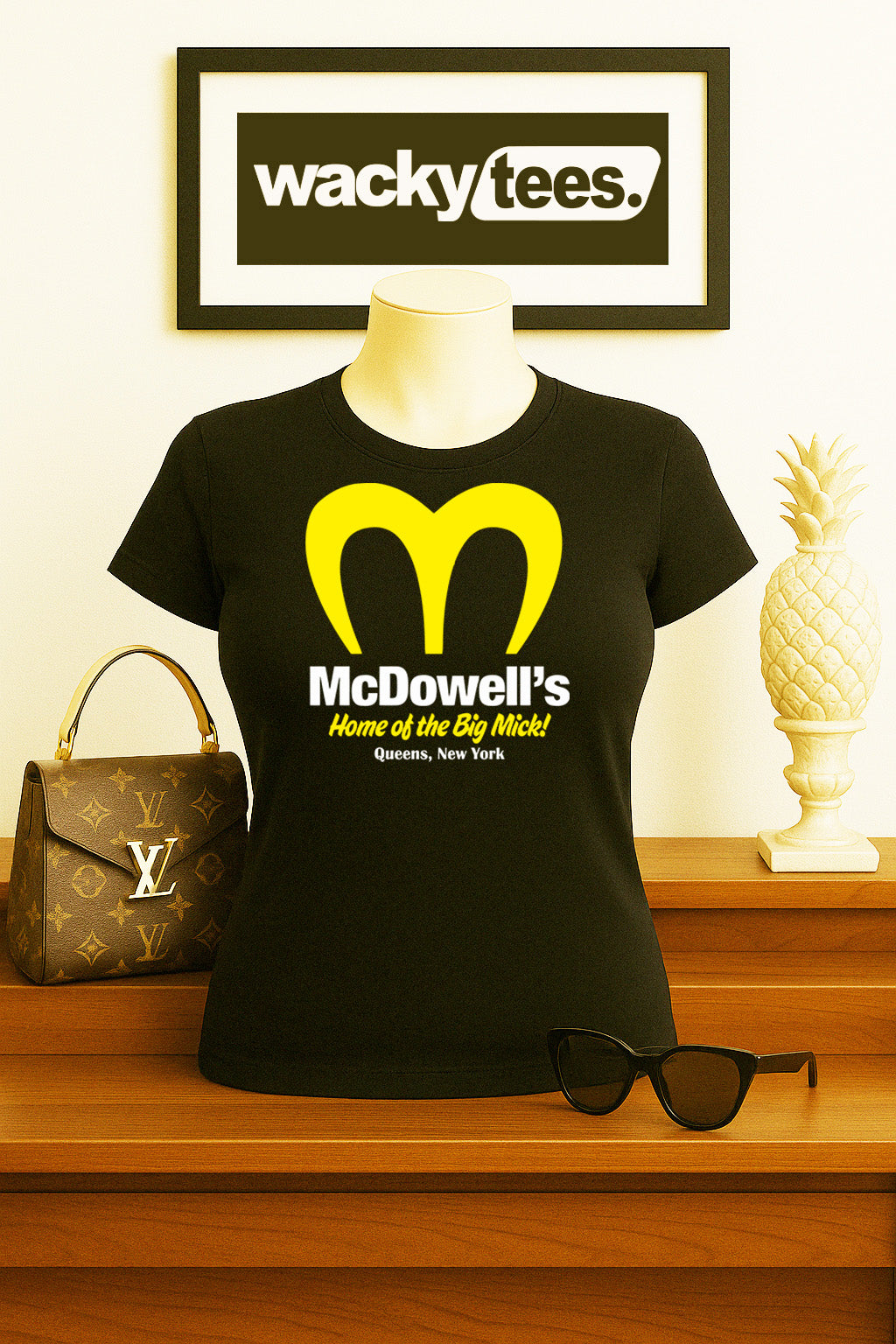 McDowells Home of the Big Mick Coming to America Graphic Tee Shirt