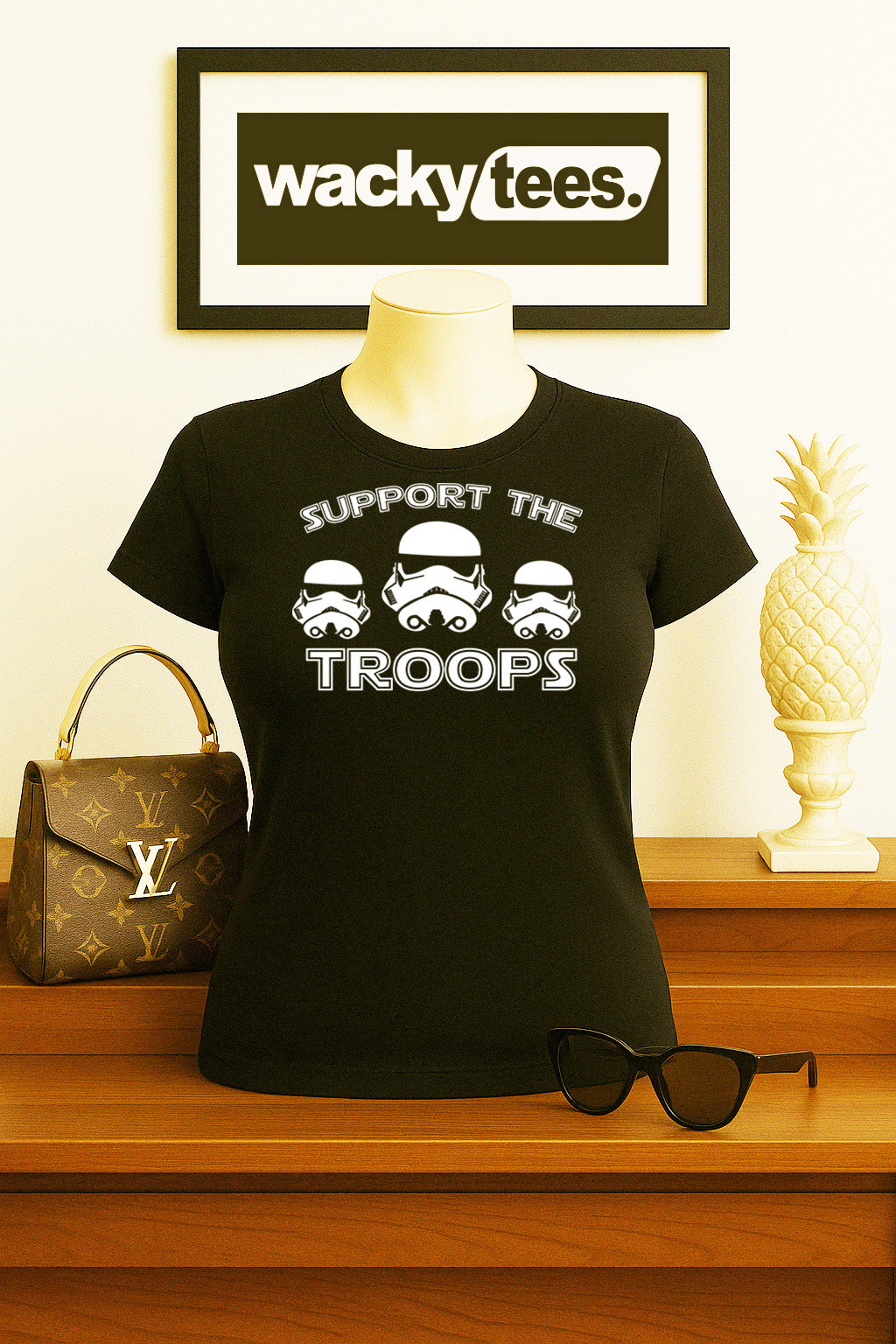 Support The Troops Storm Troopers Graphic Tee Shirt