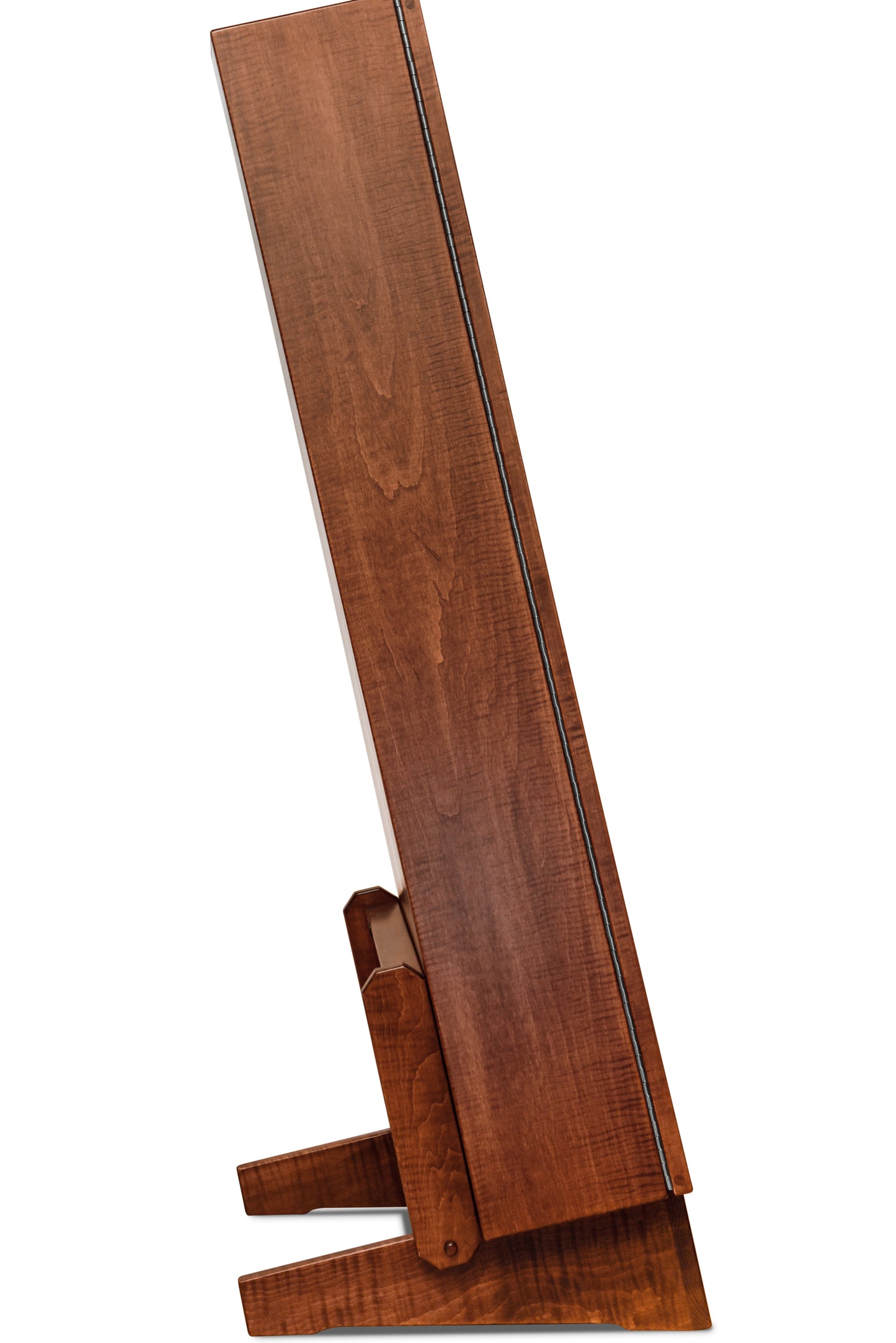 ClimaStand Triangle Humidor with Base - Flame maple with Acres Stain