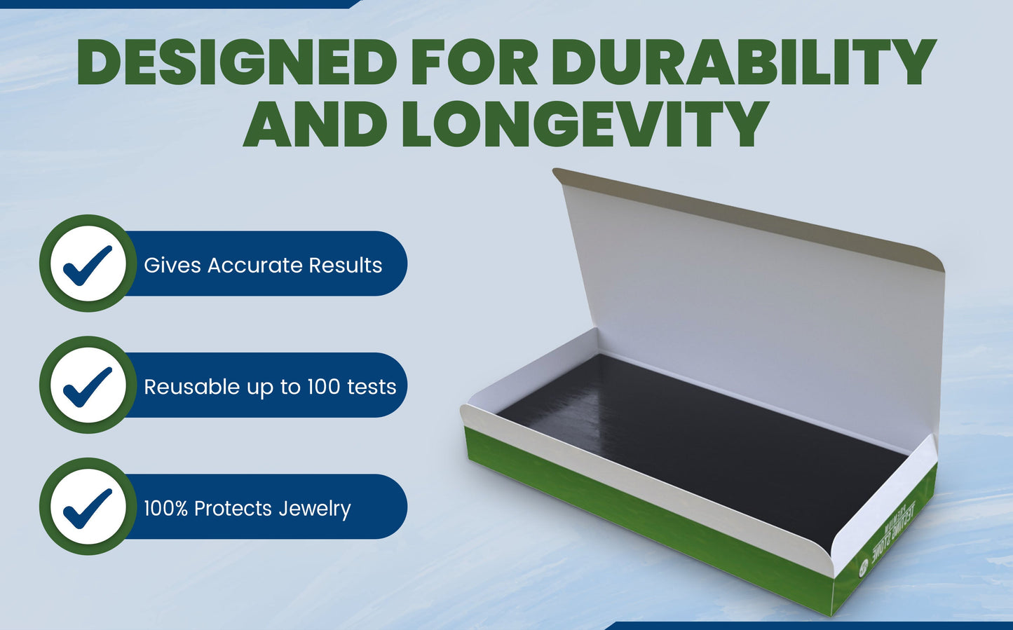 GTE 4x12 Black Scratch Stone Gold Silver Test Kit 10K 14K 18K 22K 24K Platinum