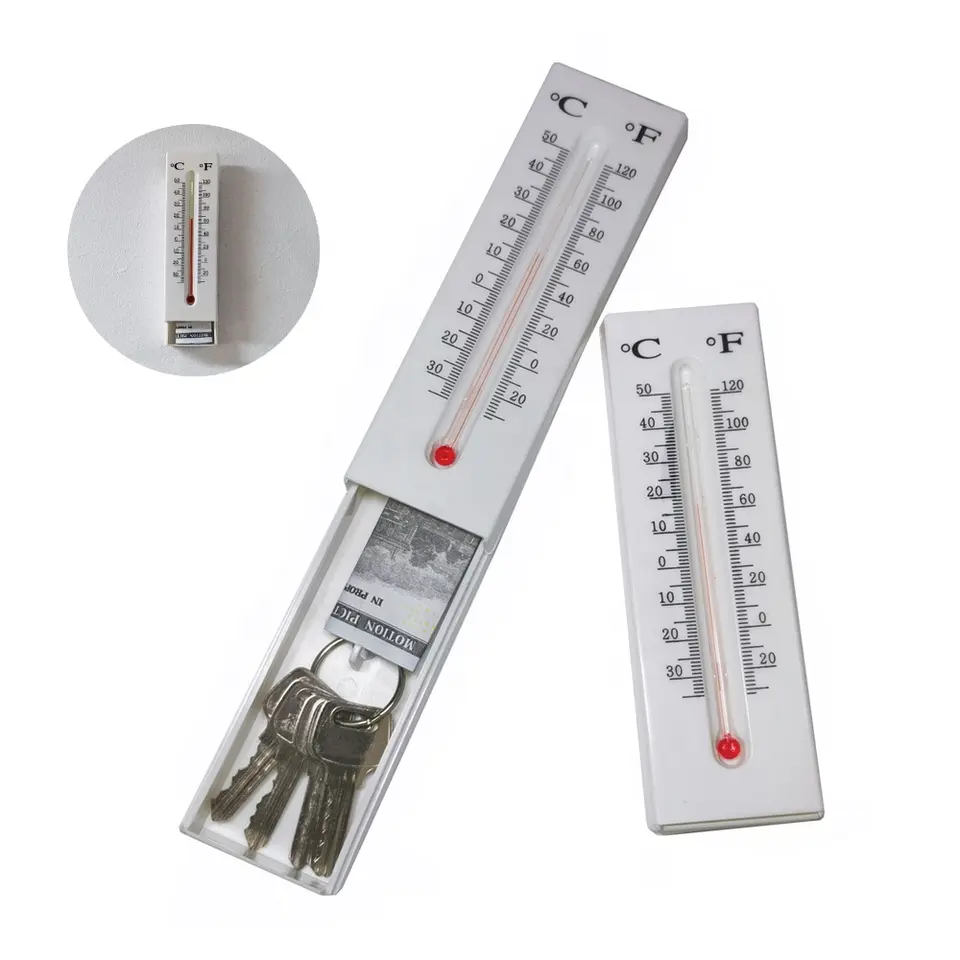 Real Working Thermometer Diversion Safe - Small Hidden Safe To Stash Keys Or Money In Plain Sight